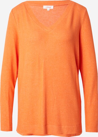 s.Oliver Shirt in Oranje: voorkant