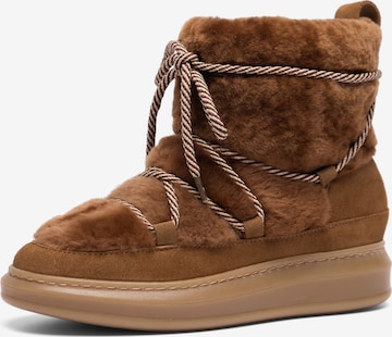 Ivylee Copenhagen Snowboots 'Lacey' i brun: forside