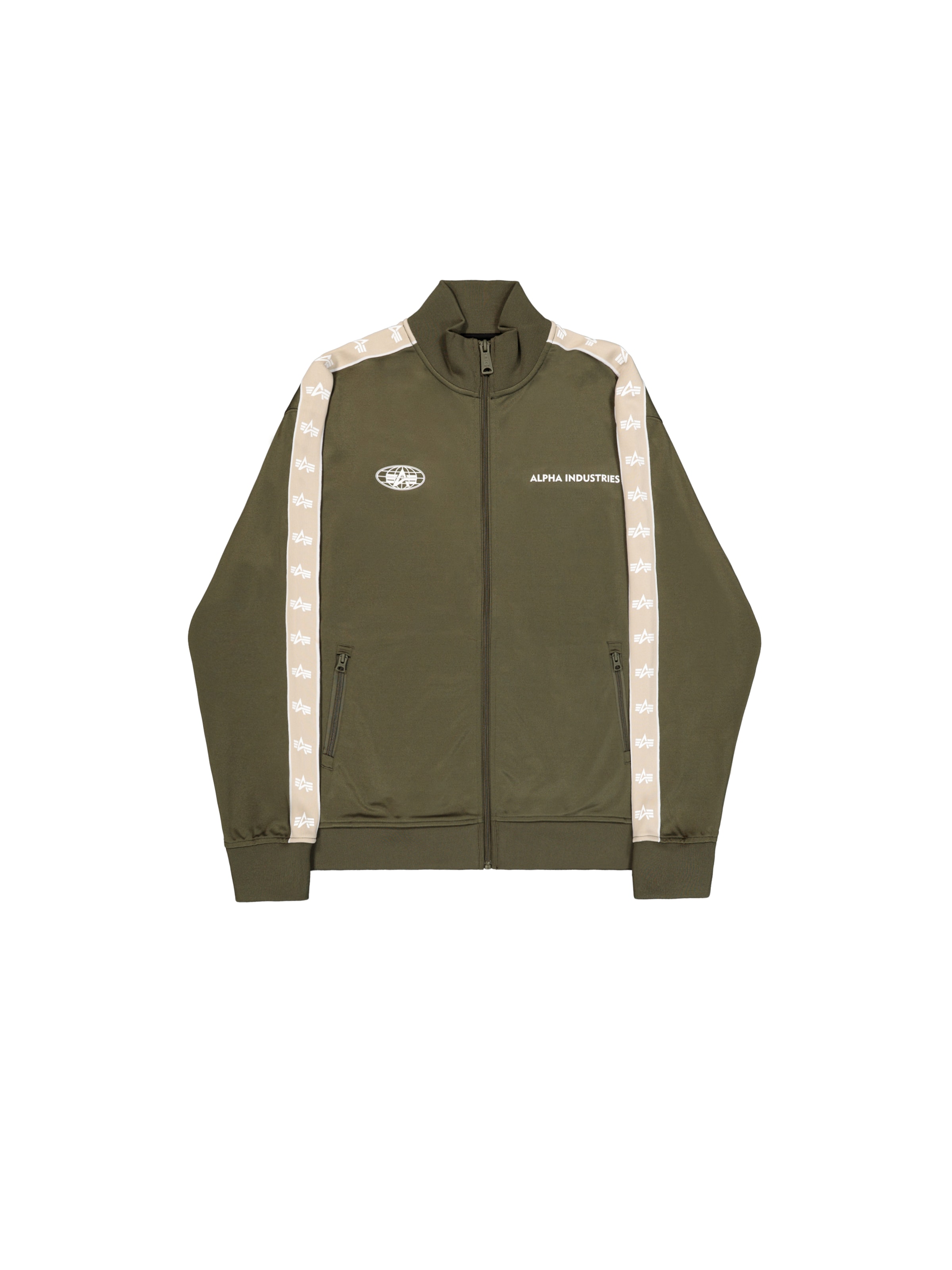 Veste de survêtement ALPHA INDUSTRIES en vert : devant