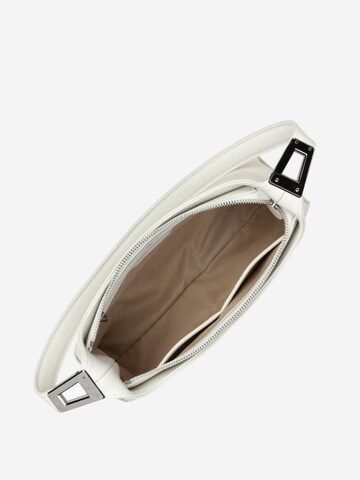 LANCASTER Paris Handväska 'Lancaster Sac à main Zippé M Suave Ace Blanc Cassé' i vit