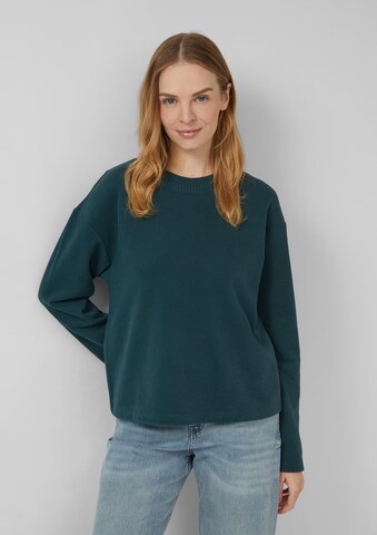s.Oliver Sweatshirt in Groen: voorkant