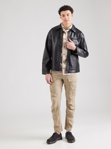 G-STAR Slim fit Button Up Shirt 'Marine' in Grey