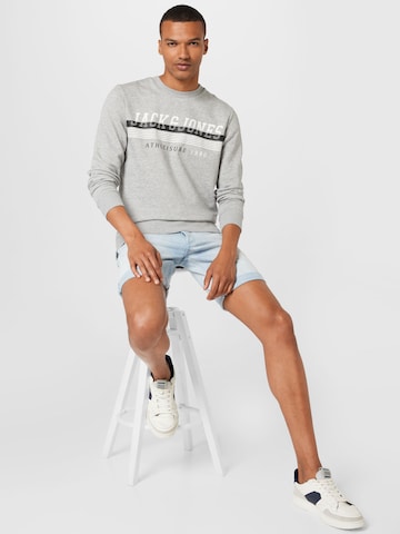 JACK & JONES Sweatshirt 'Iron' in Grey