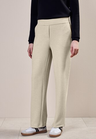 CECIL Loosefit Hose mit Glitzer-Details in Beige: Vorderseite