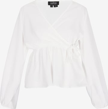 Chemisier usha BLACK LABEL en blanc : devant