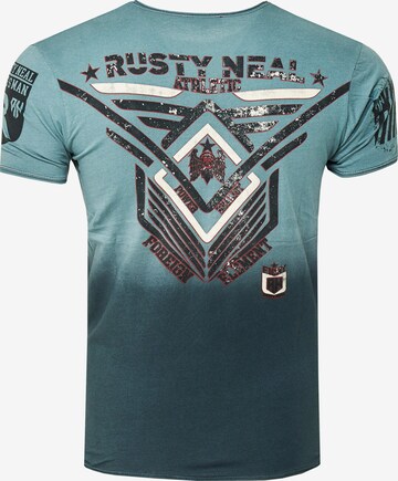 Rusty Neal T-Shirt aus formbeständiger Baumwolle in Grün