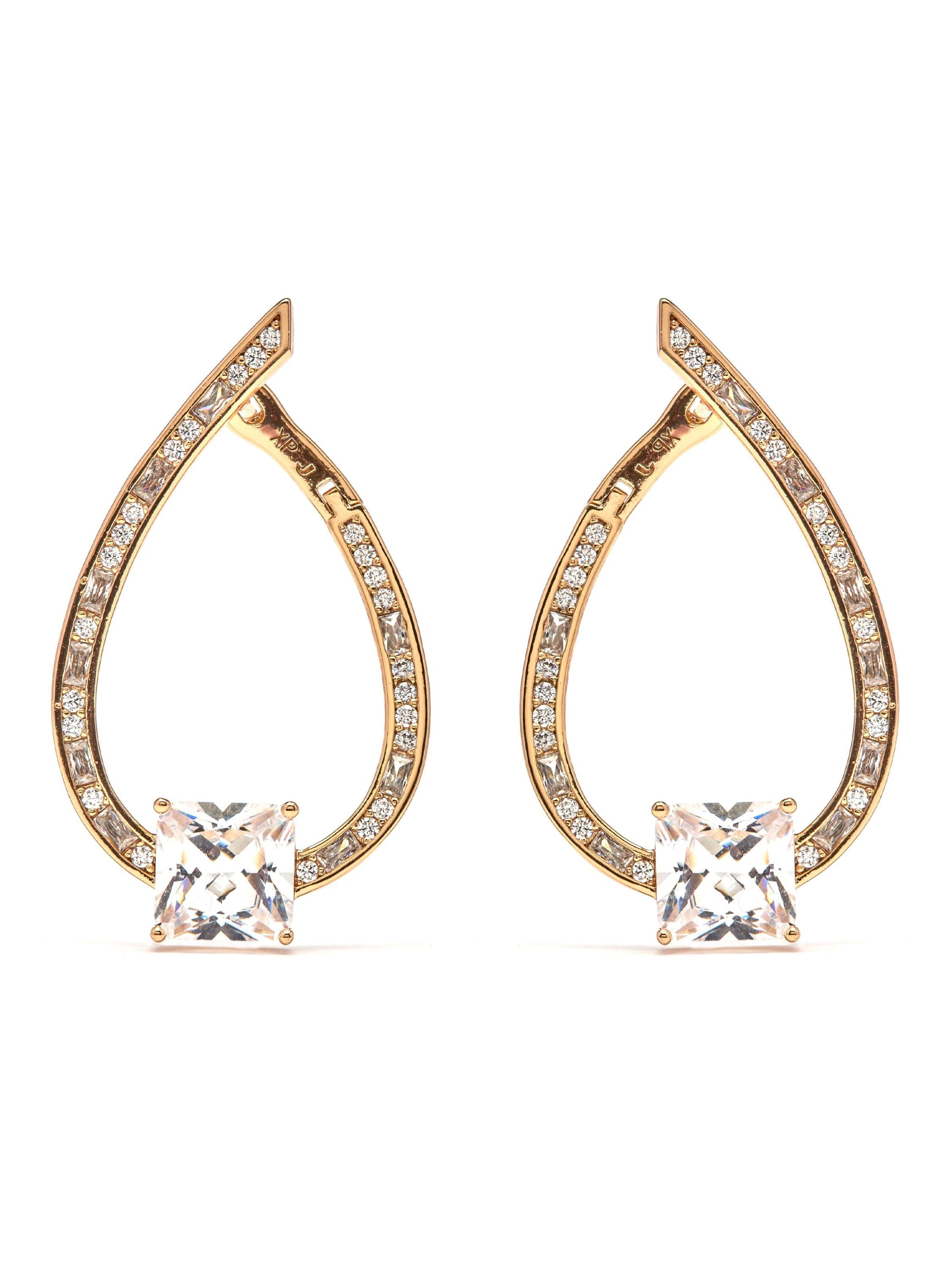 Luxenter - Pendientes 'Shuasin' en oro: frente