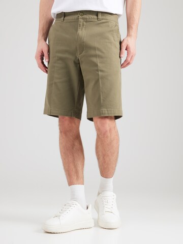 Regular Pantalon chino 'Dante242' HUGO en vert : devant