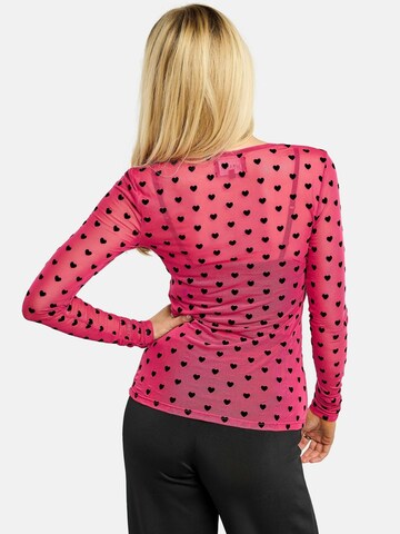 Liberte Essentiel Top ' MESH ' w kolorze różowy