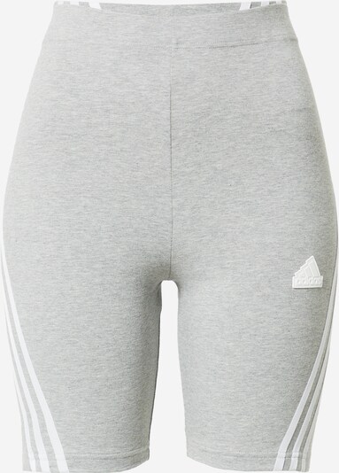 ADIDAS SPORTSWEAR Pantalon de sport 'Future Icons 3-Stripes Bike' en gris chiné / blanc, Vue avec produit