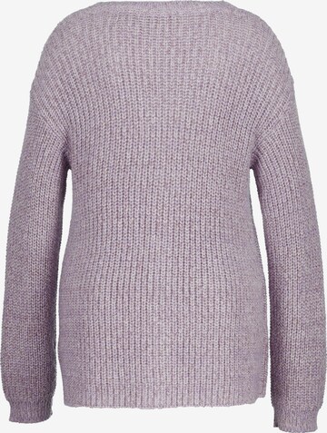 Ulla Popken Knit Cardigan in Purple