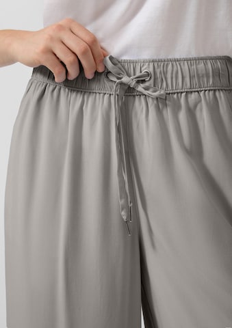 Wide Leg Pantalon QS en gris