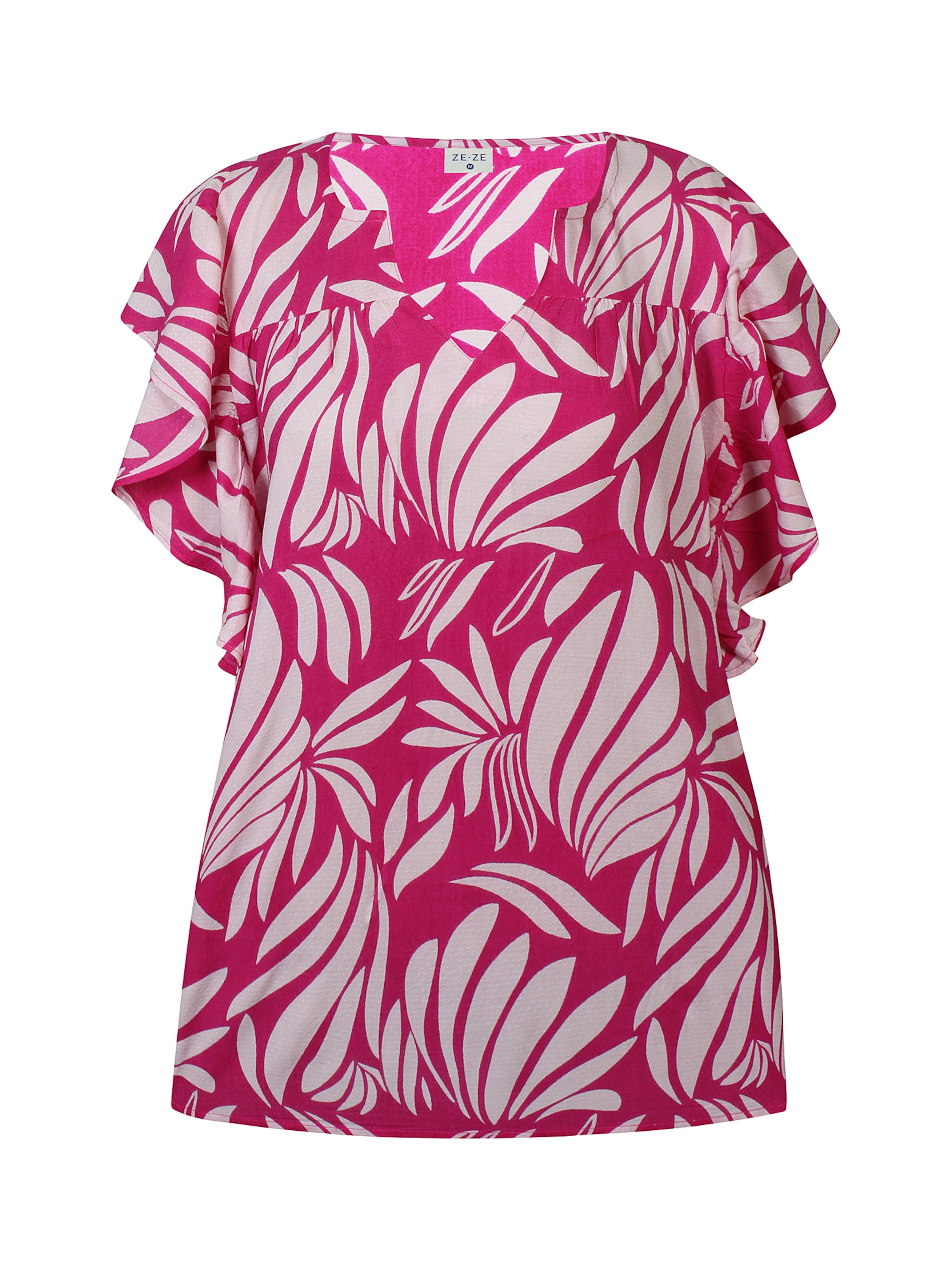 ze-ze Blouse 'Frigg' in Roze: voorkant
