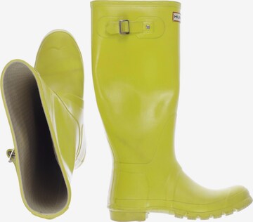 HUNTER Dress Boots in 40 in Yellow: front