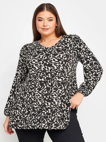 Stil Diva Bluse‌‌‌‌‌‌‌ in Schwarz: Vorderseite