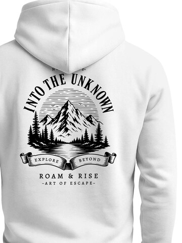 Neverless Sweatshirt 'Into the Unknown' in White