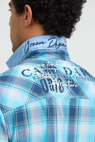 CAMP DAVID Regular fit Button Up Shirt in Blue