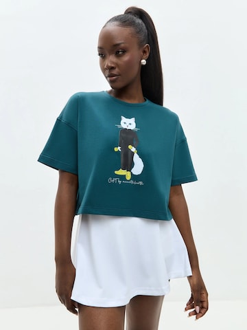 T-shirt 'Sport Cat' Cat e Lolette en bleu