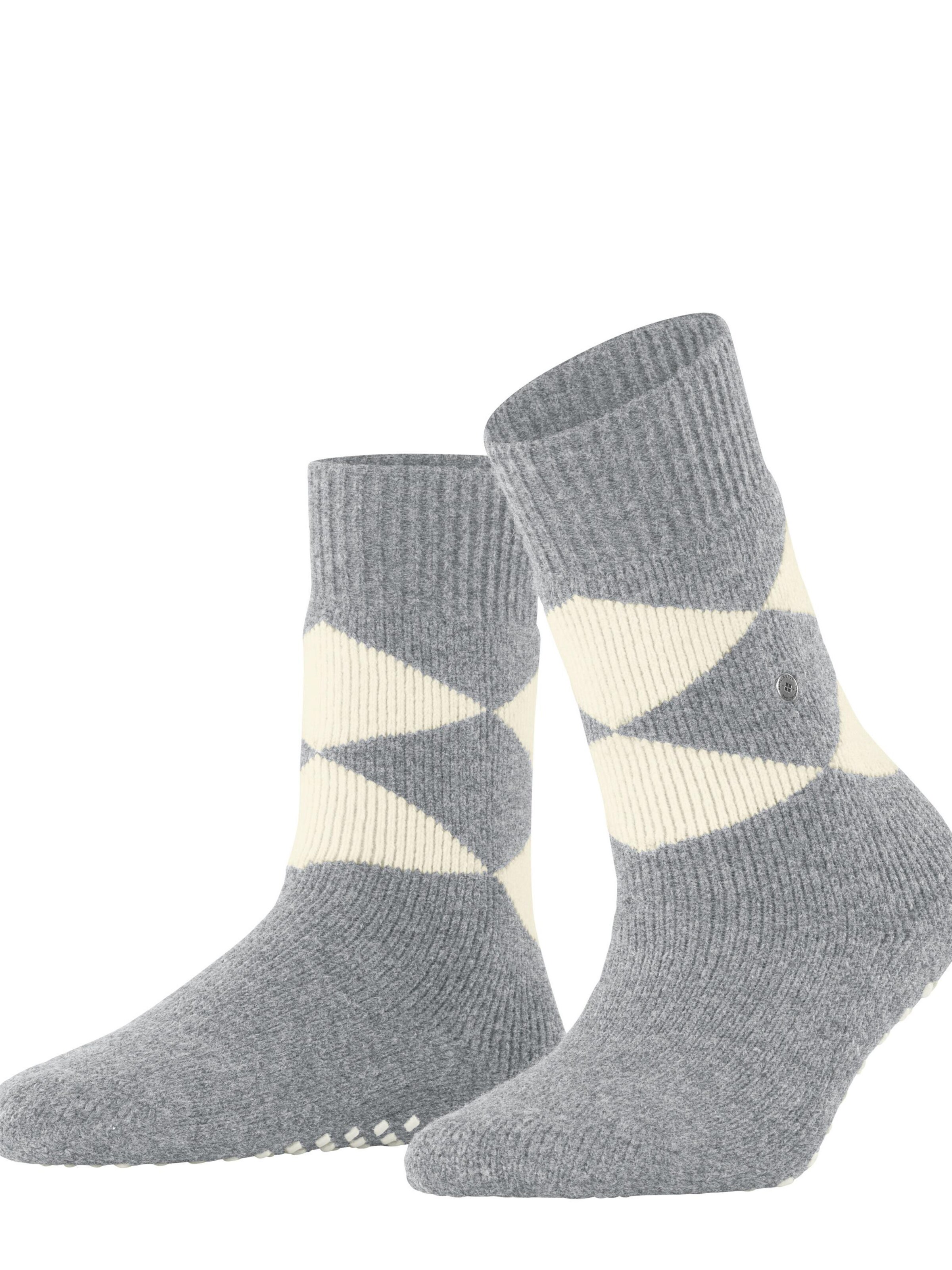 BURLINGTON Socken 'Cosy Argyle'‌‌‌‌ in Grau: Vorderseite