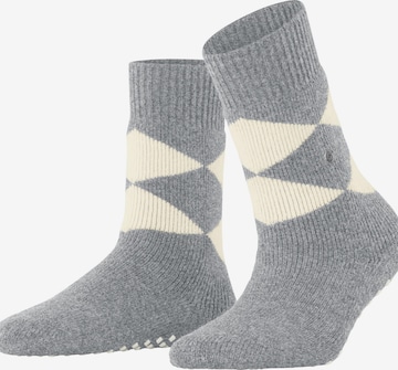 BURLINGTON Socken 'Cosy Argyle' in Grau: Vorderseite