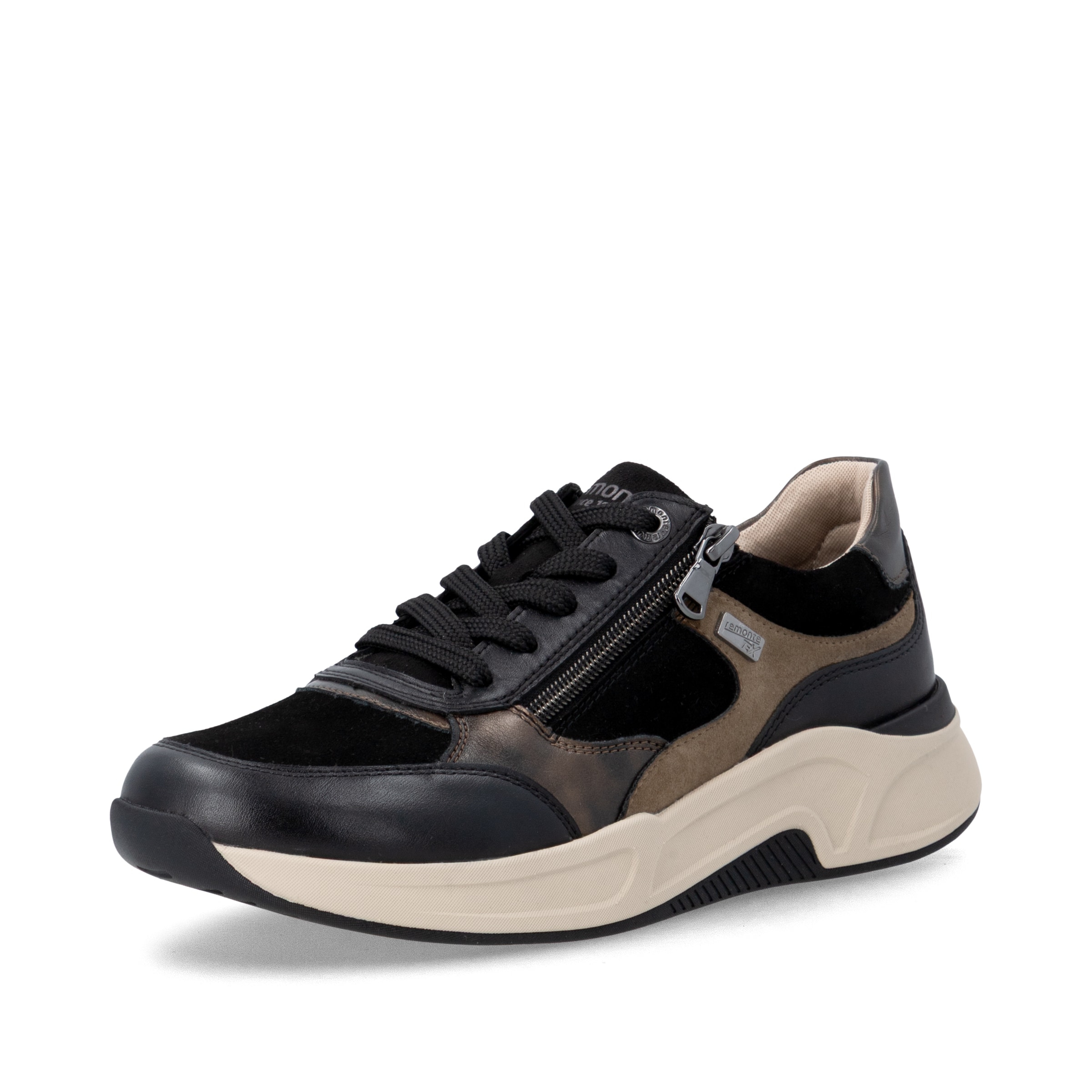 Baskets basses 'D3V00' REMONTE en noir : devant
