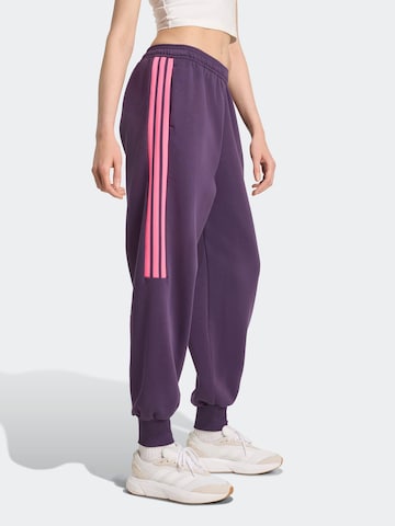 ADIDAS SPORTSWEAR Tapered Παντελόνι φόρμας 'TIRO' σε λιλά: μπροστά
