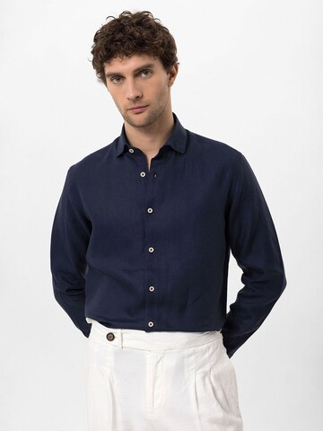 Antioch Regular fit Button Up Shirt in Blue