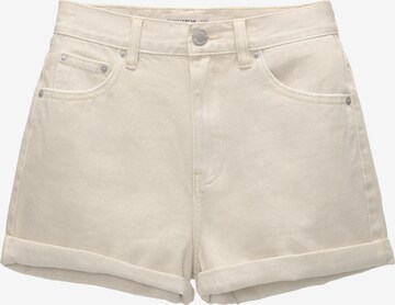 Pull&Bear Regular Jeans in Beige: voorkant