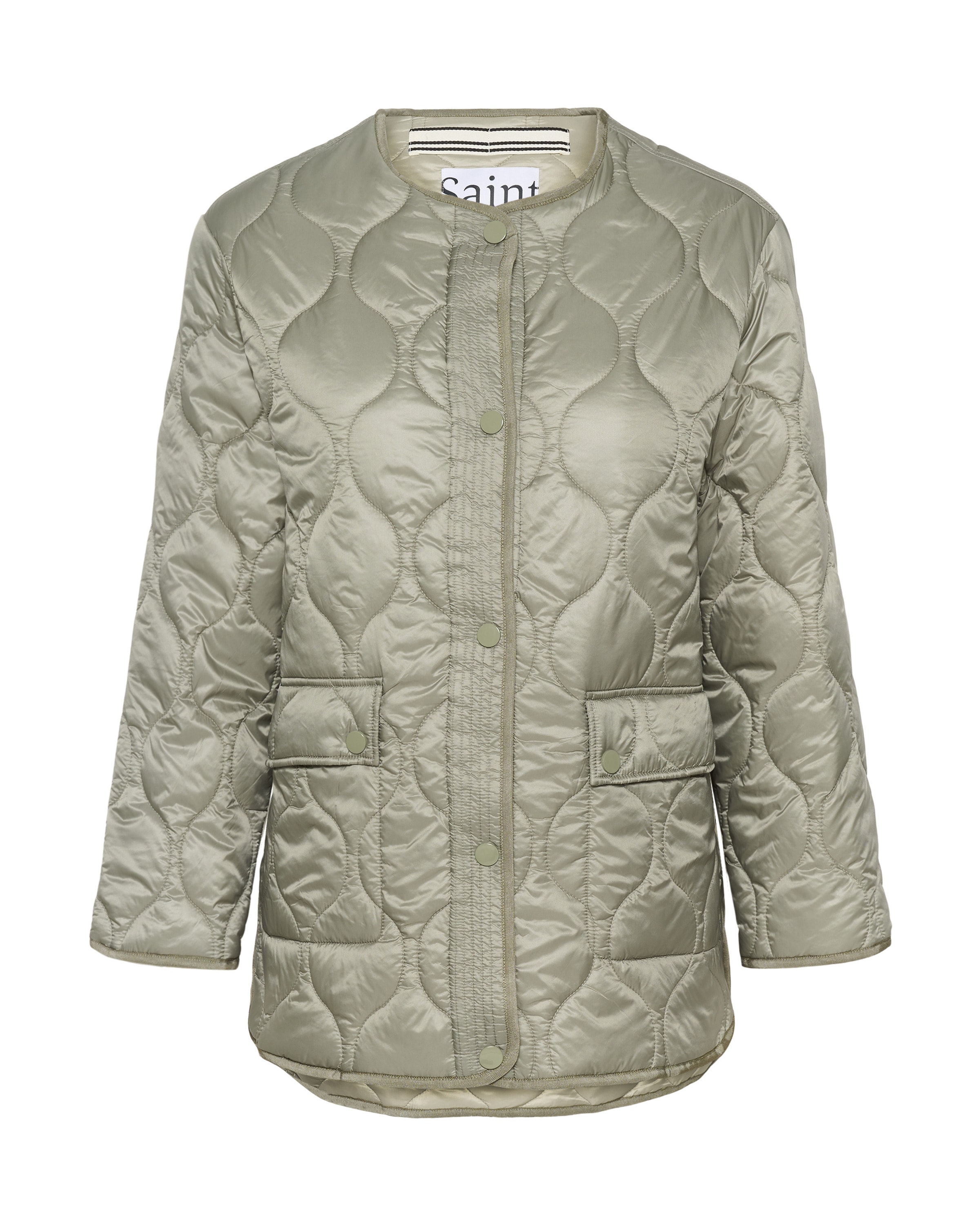 SAINT TROPEZ Tussenjas 'OttaviaSZ' in Grijs: voorkant