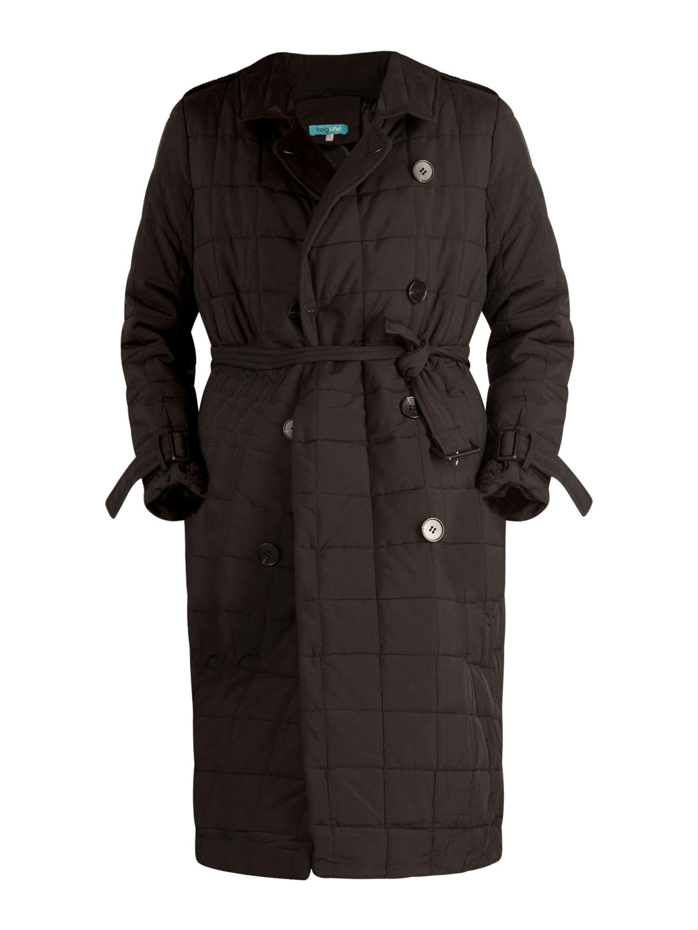 TOOche Wintermantel 'Quadro'‌‌‌ in Schwarz: Vorderseite
