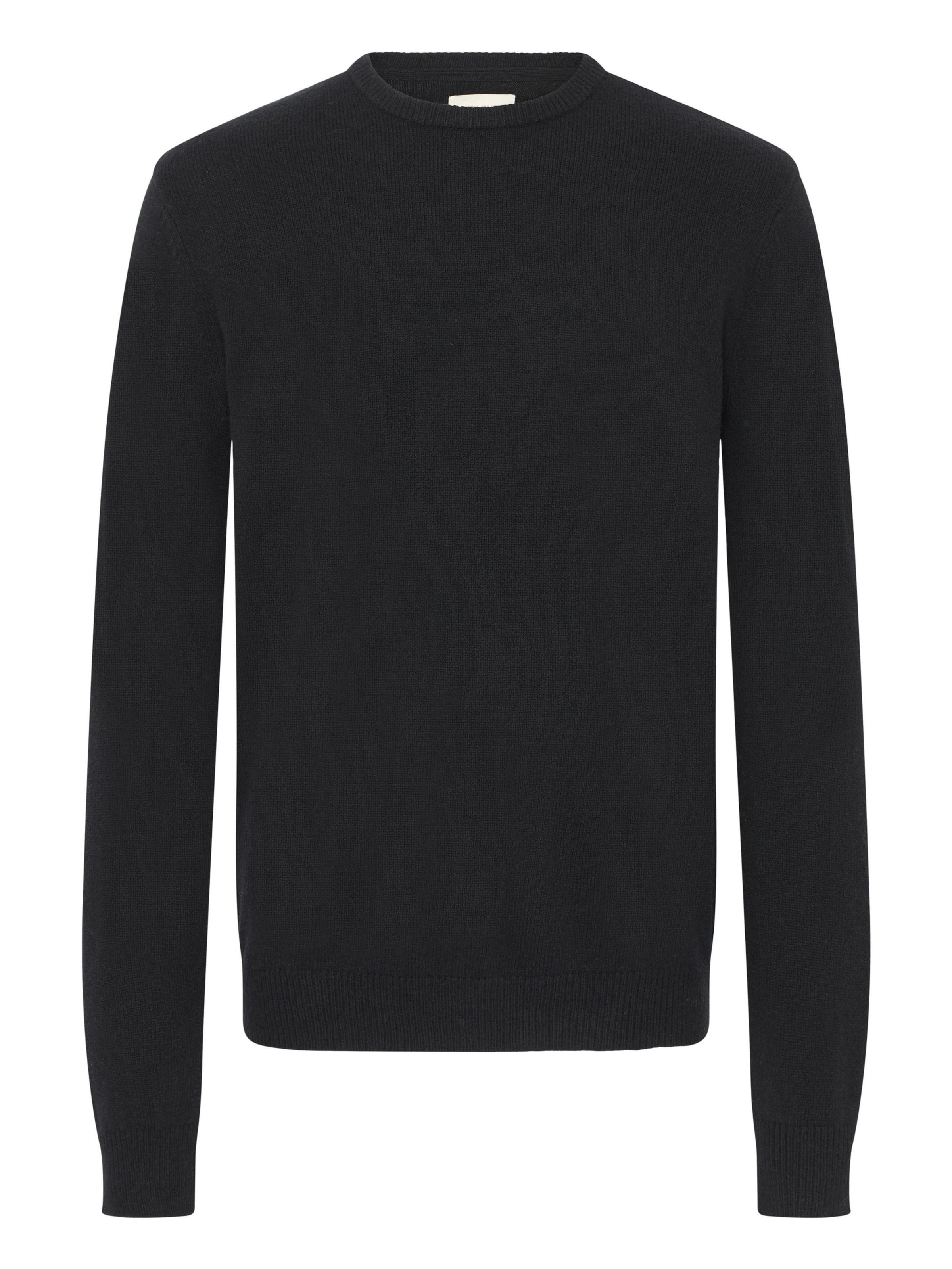 BLEND Strickpullover 'Branko' in Schwarz: Vorderseite