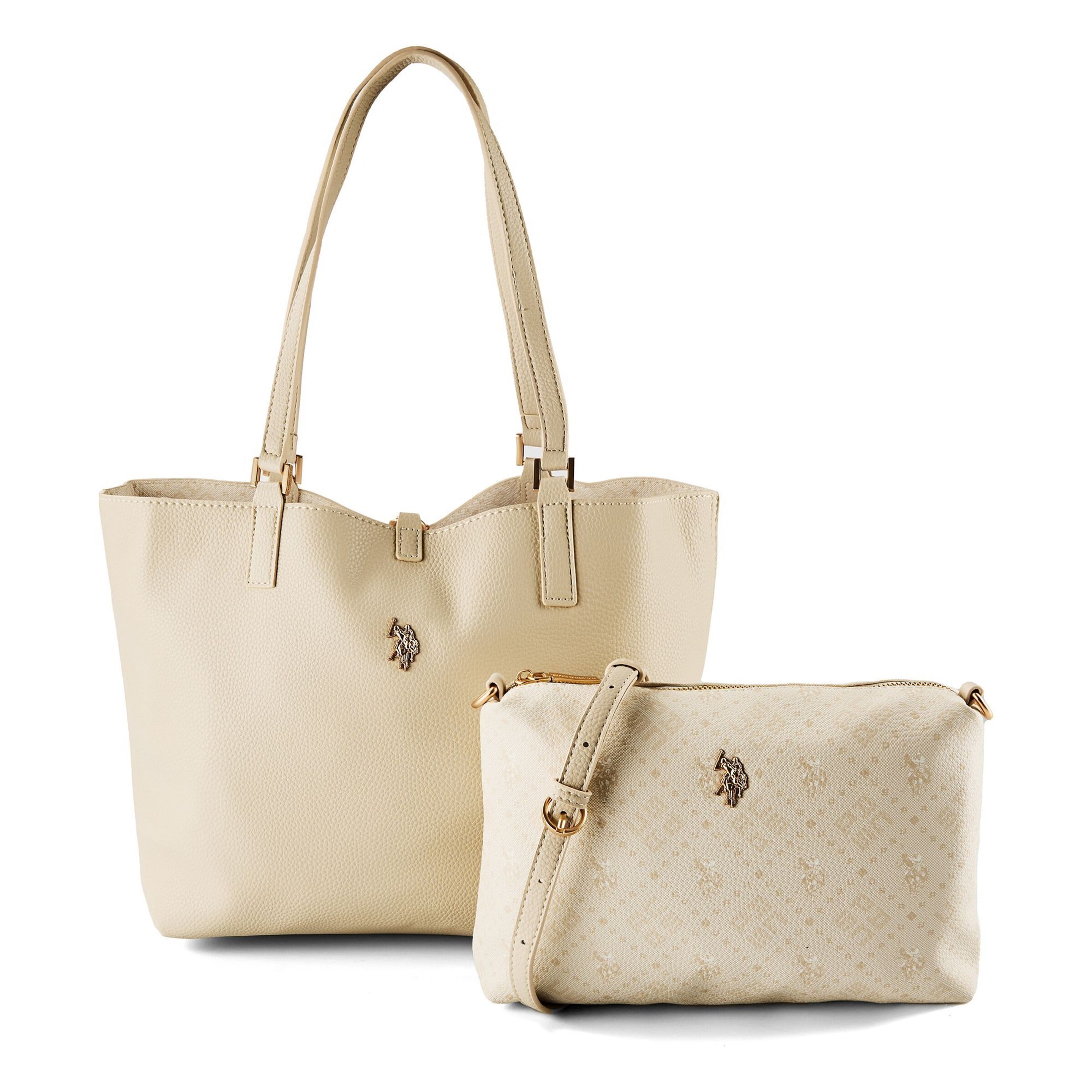 Cabas 'Malibu' U.S. POLO ASSN. en blanc : devant