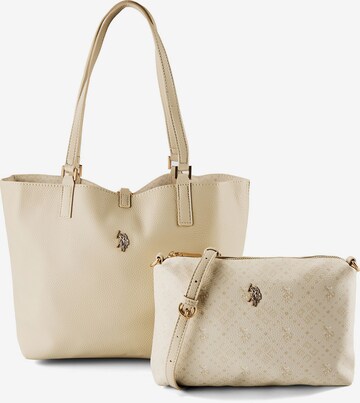 Cabas 'Malibu' U.S. POLO ASSN. en blanc : devant