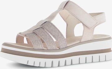 GABOR Strap Sandals in Pink: front