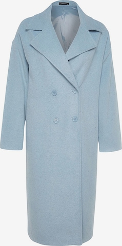 Trendyol Демисезонное пальто в Синий: спереди
