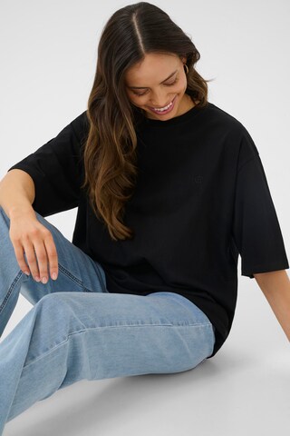 T-shirt 'Okina' Cream en noir
