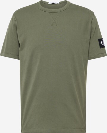 T-Shirt Calvin Klein Jeans en vert : devant