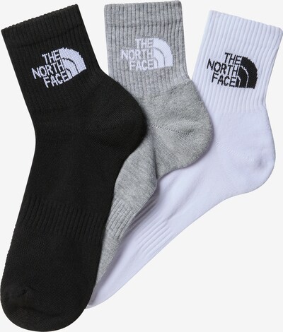 THE NORTH FACE Athletic Socks in Grey / Black / White, Item view