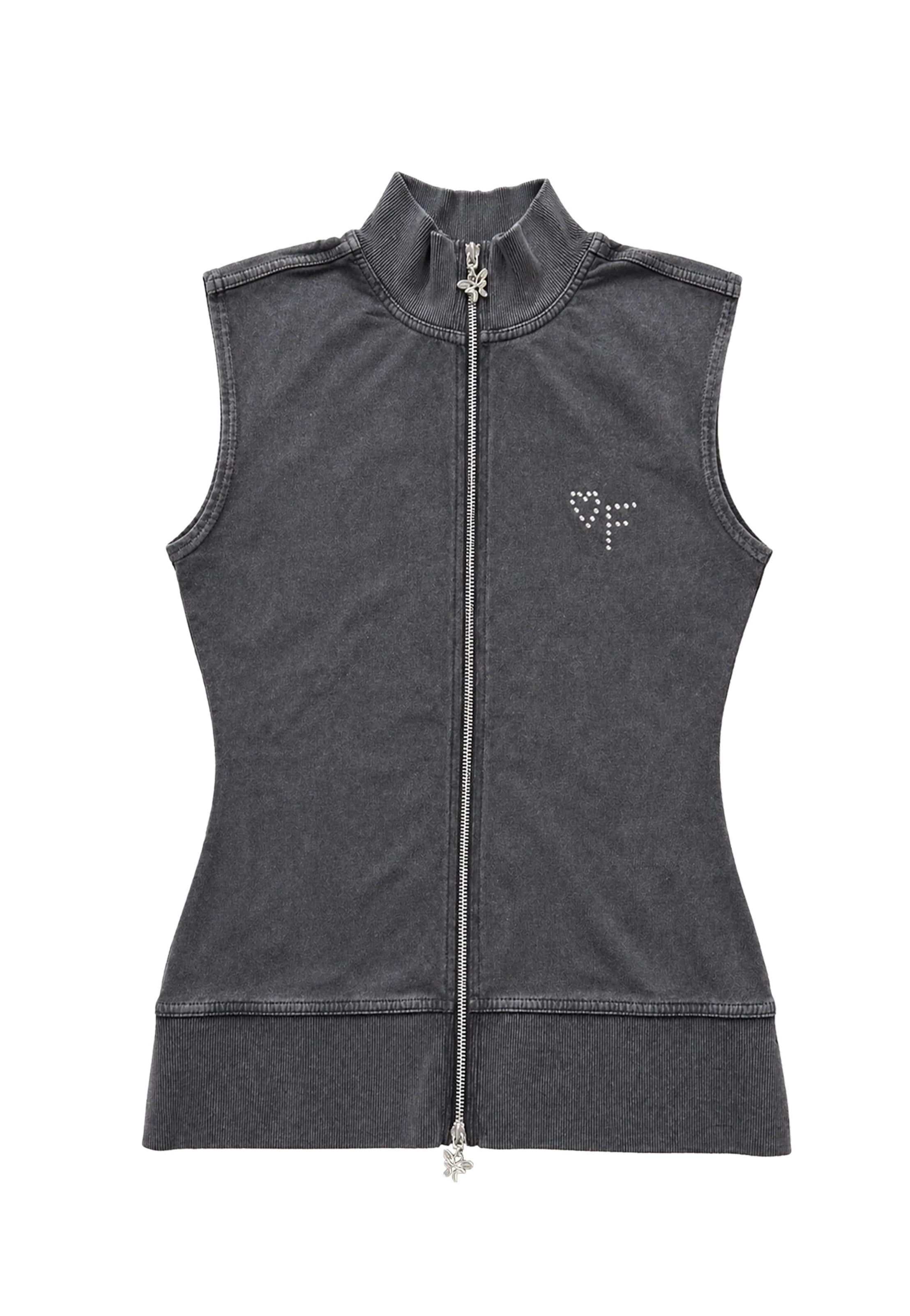 Felicious Vest in Black: front