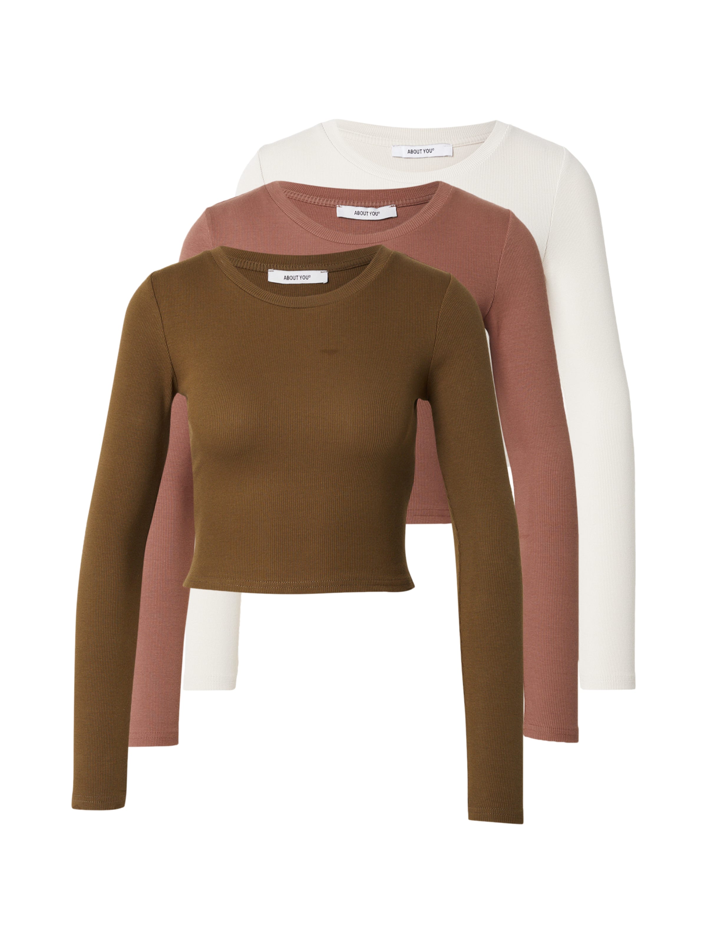 ABOUT YOU Тениска 'Loretta' в бежово: отпред