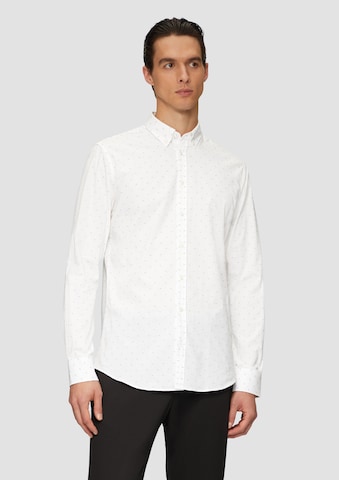 Coupe regular Chemise s.Oliver BLACK LABEL en blanc : devant