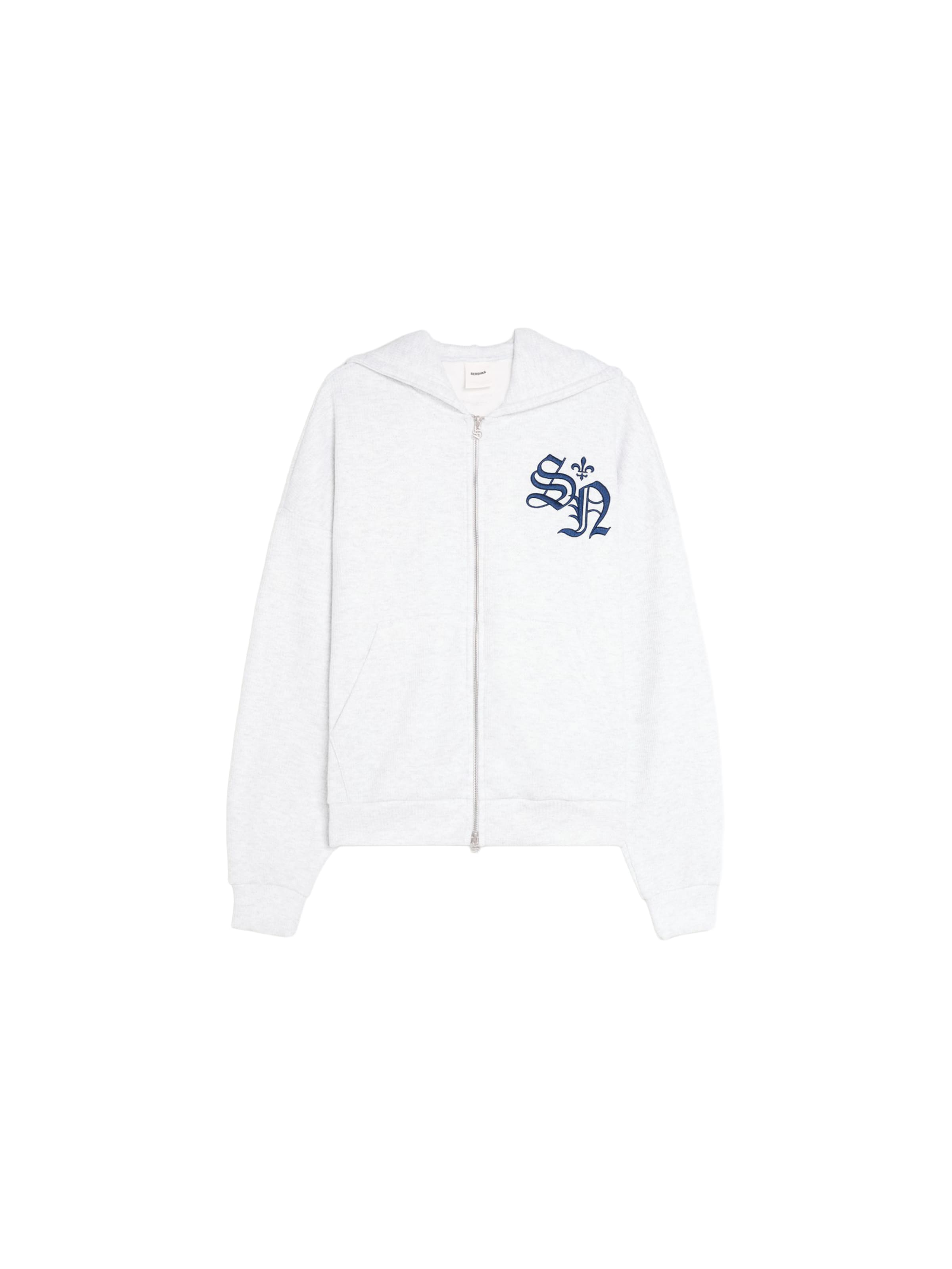 Bershka Veste de survêtement en XS en bleu / gris clair, Vue avec produit