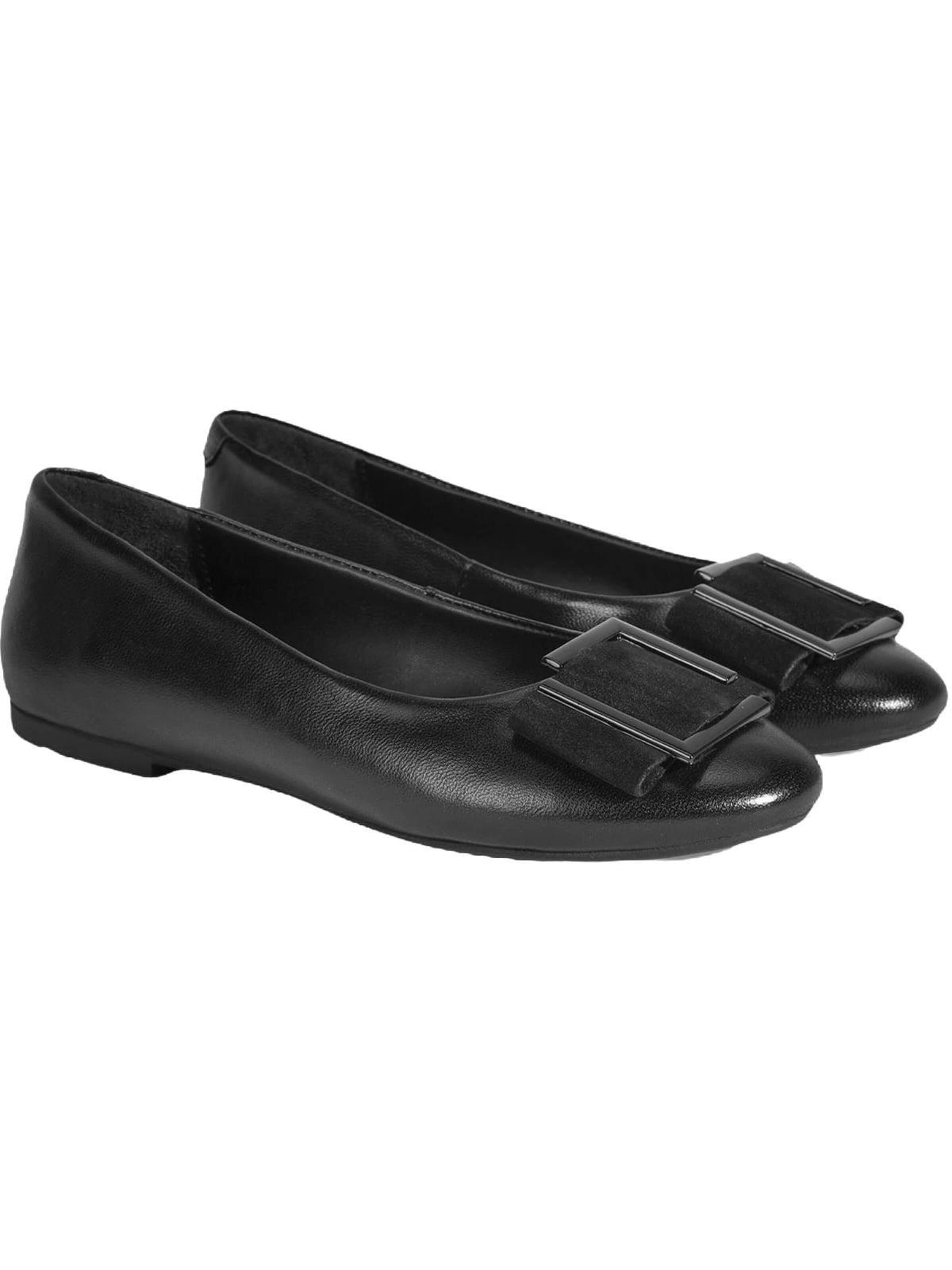 Desa Ballerina 'Ballettschuhe' in Zwart: voorkant