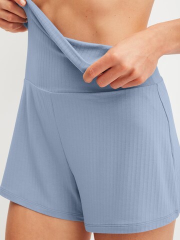 CALIDA Pajama pants 'Etude Ajours' in Blue