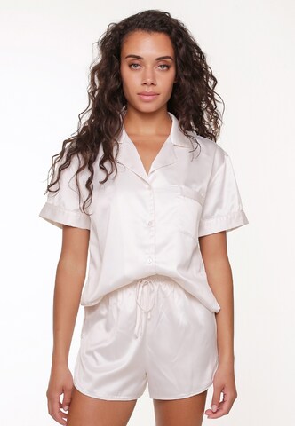 LingaDore Pajama in White: front