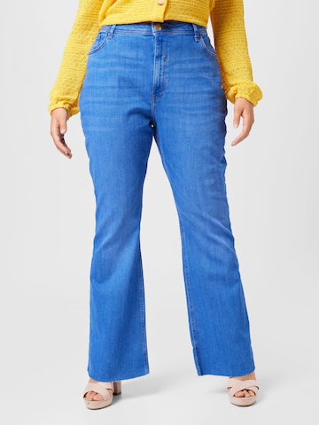 River Island Plus Flared Jeans 'JAREMI' in Blue: front