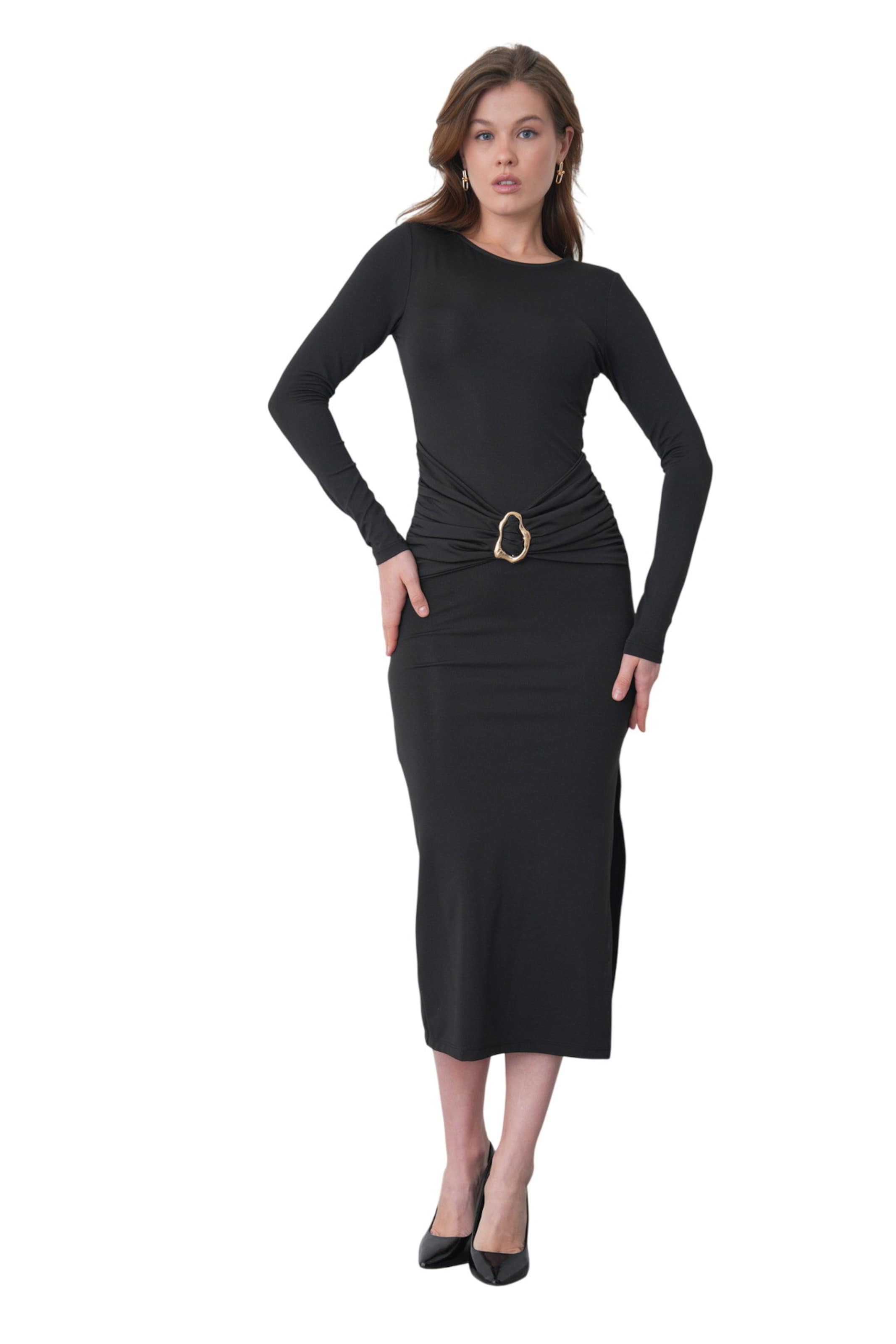 WOMAN VISION Jurk 'Daisy' in Zwart
