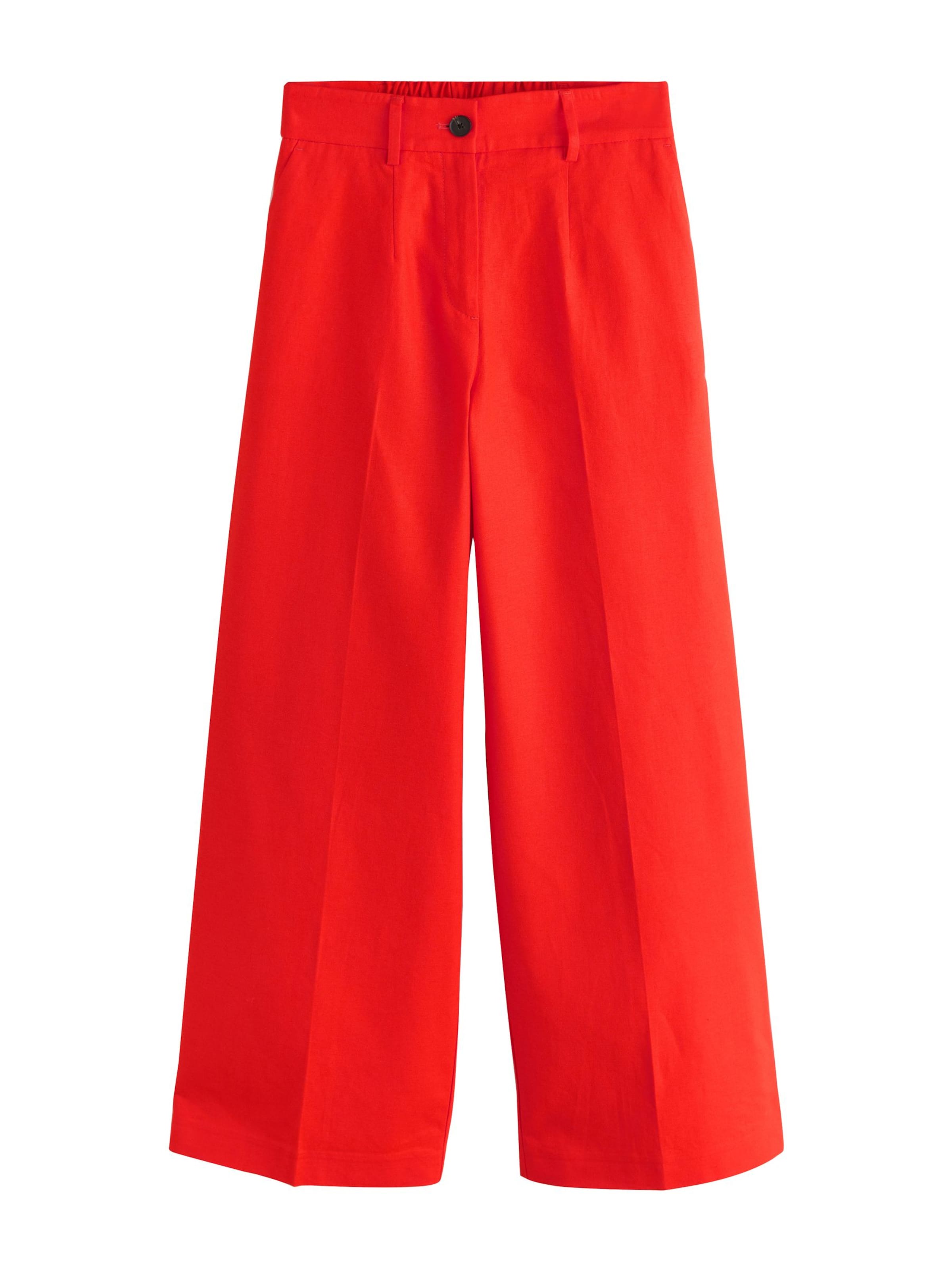 Next Wide Leg Hose in Rot: Vorderseite