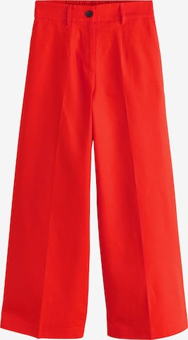 Wide Leg Pantalon à plis Next en rouge : devant