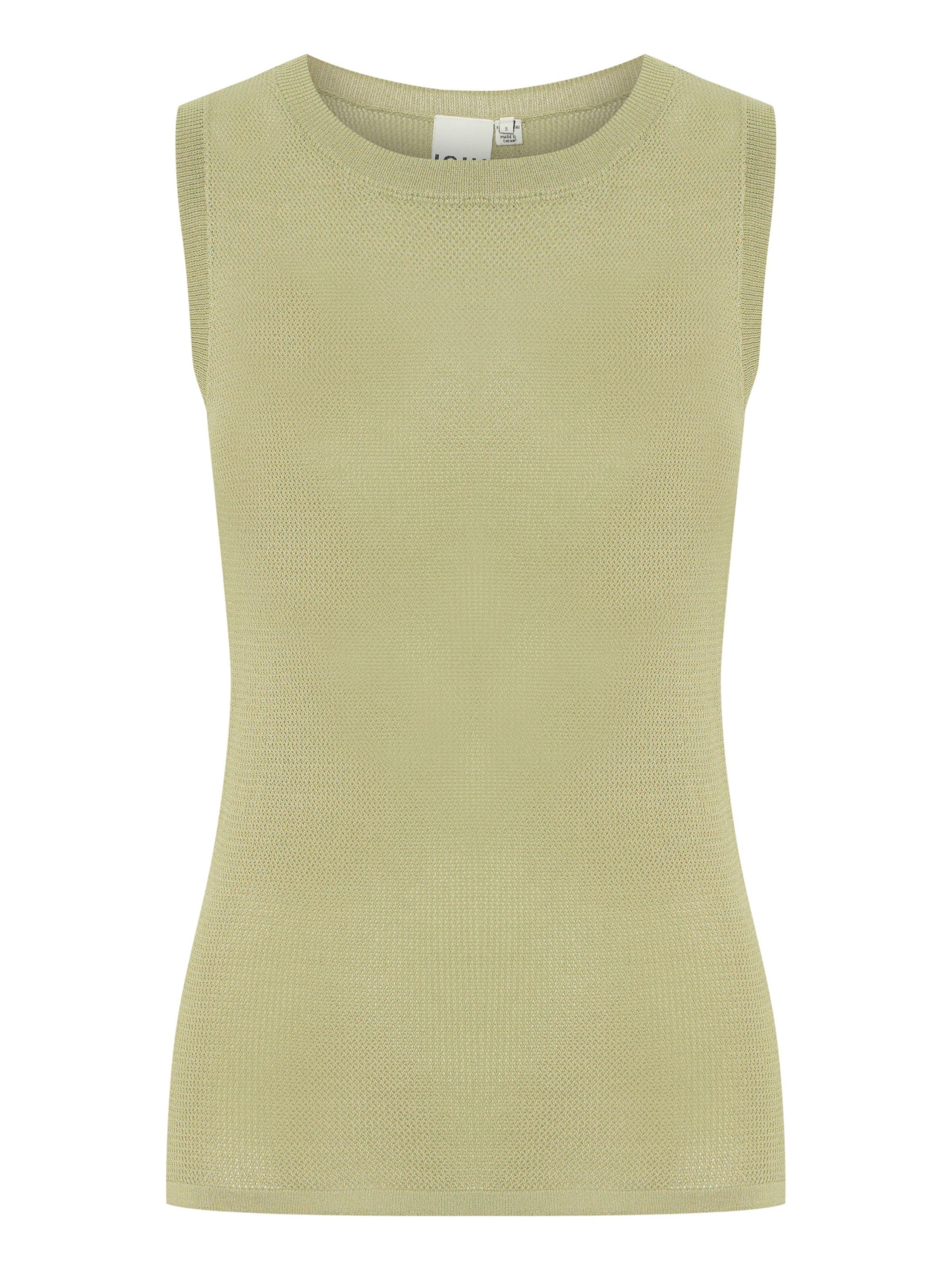 ICHI - Top de malha 'IHDelany' em verde: frente